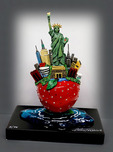 Charles Fazzino Art Charles Fazzino Art Little Bronze NY Apple (Sculpture)